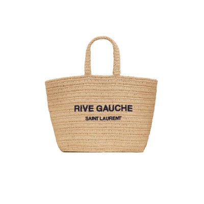 YSL RIVE GAUCHE TOTE IN RAFFIA 688864GAAA12086 (38*35*14.5cm)